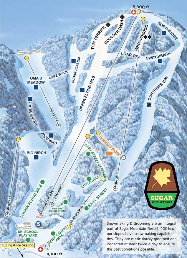 Sugar Mountain Trail Map