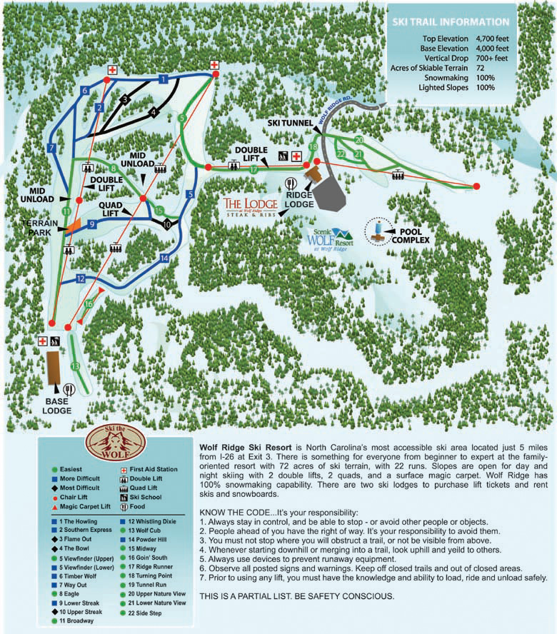 Wolf Ridge Trail Map